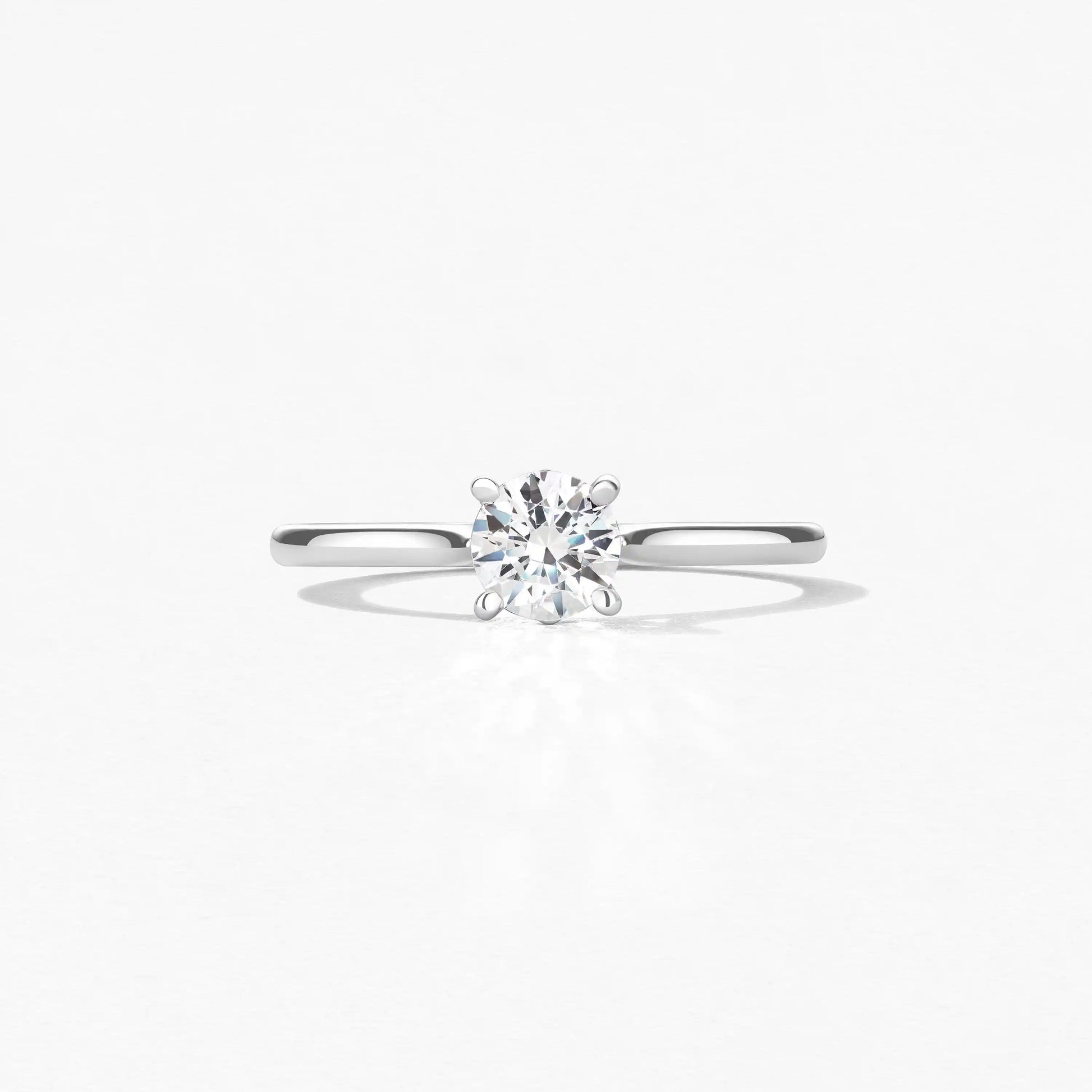 platinum 4 prong engagement ring 