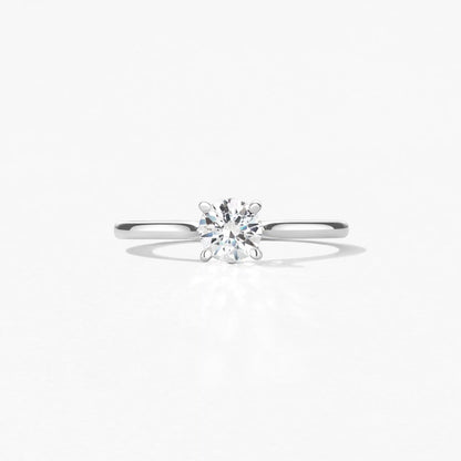 platinum 4 prong engagement ring 