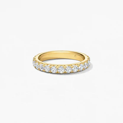 Vela French Cut Pavé Band