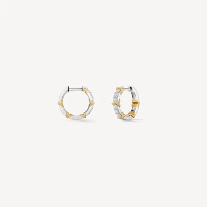 Pavé Diamond Hoop Earrings, Small