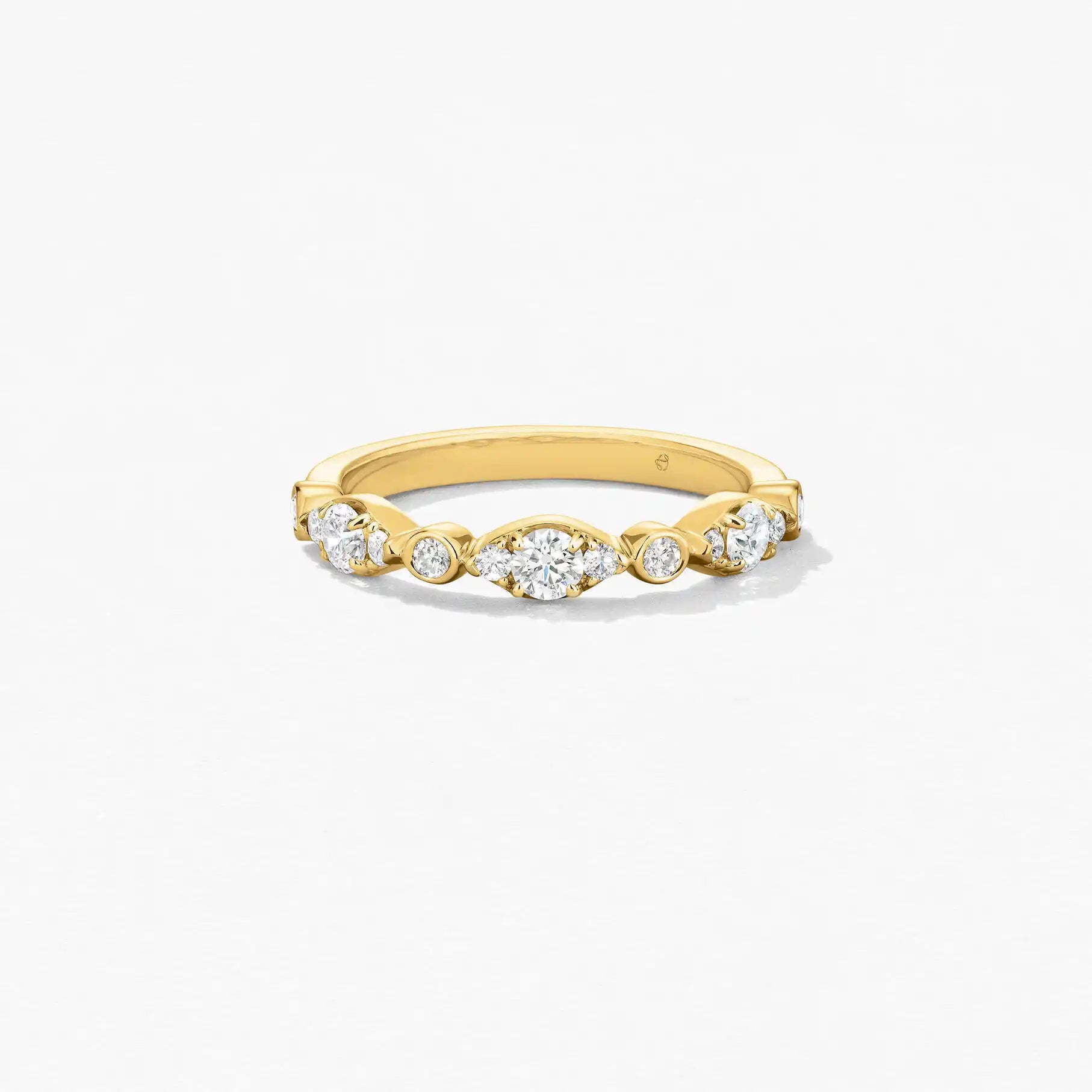 Gold Bezel Regal Band