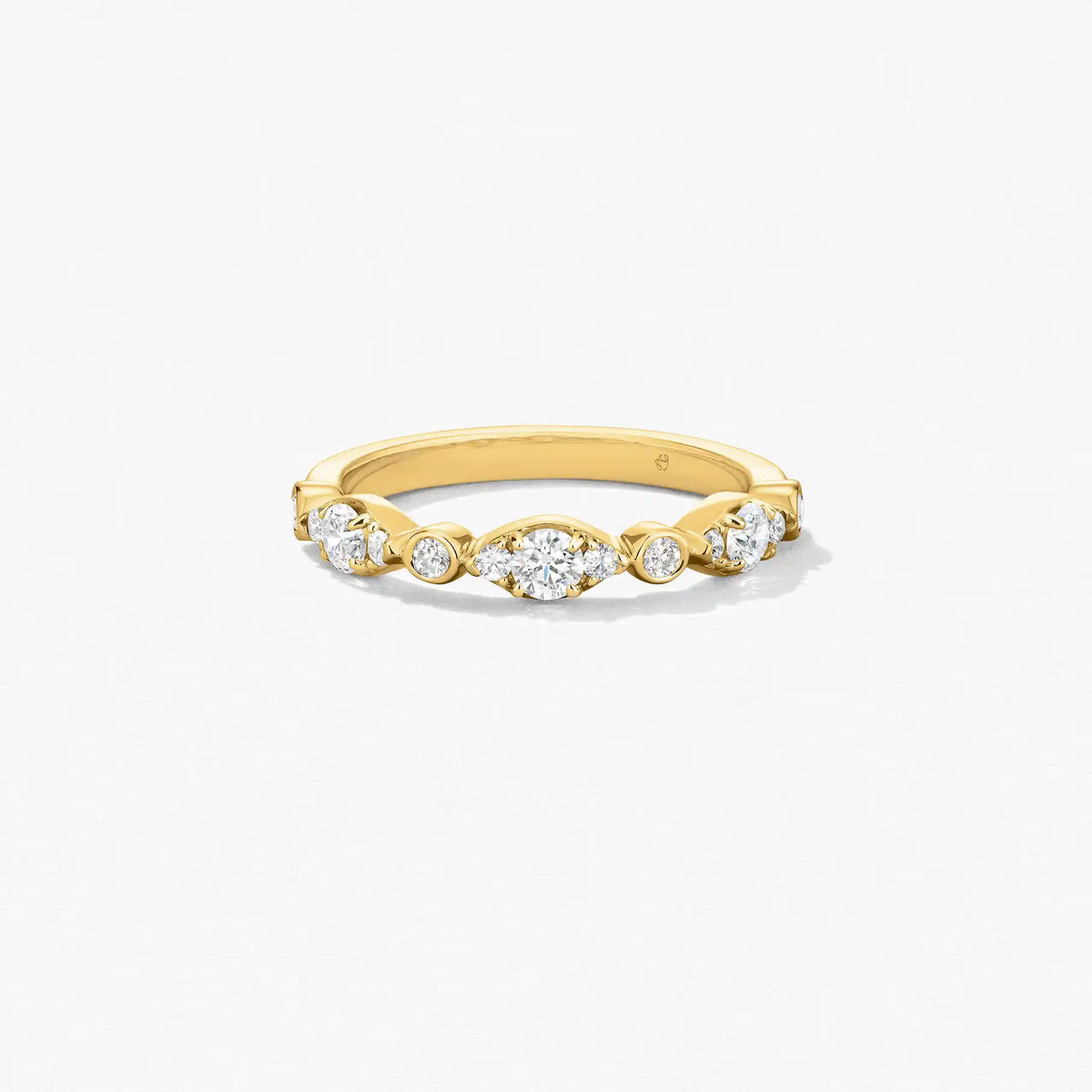 Gold Bezel Regal Band