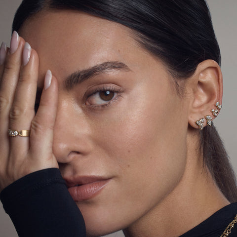 Diamond Posey Studs