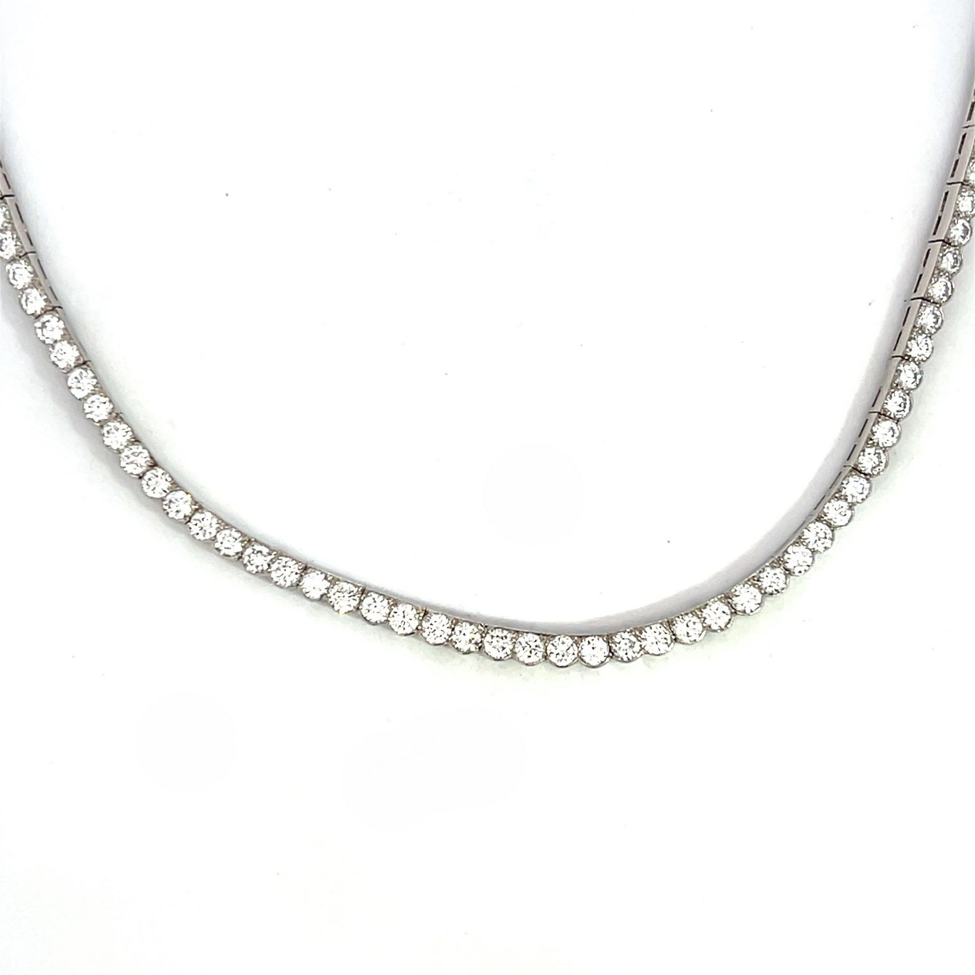 Platinum Tennis Necklace