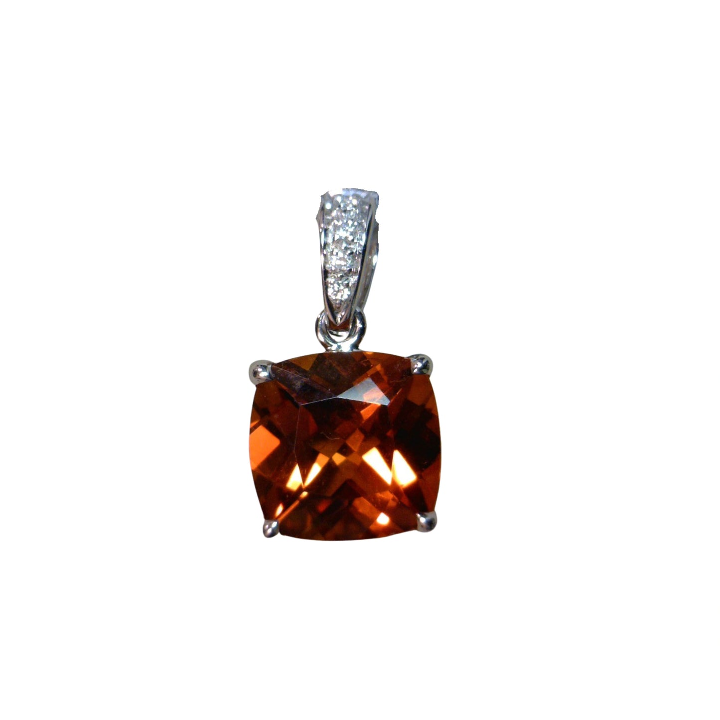 Cushion Citrine Pendant