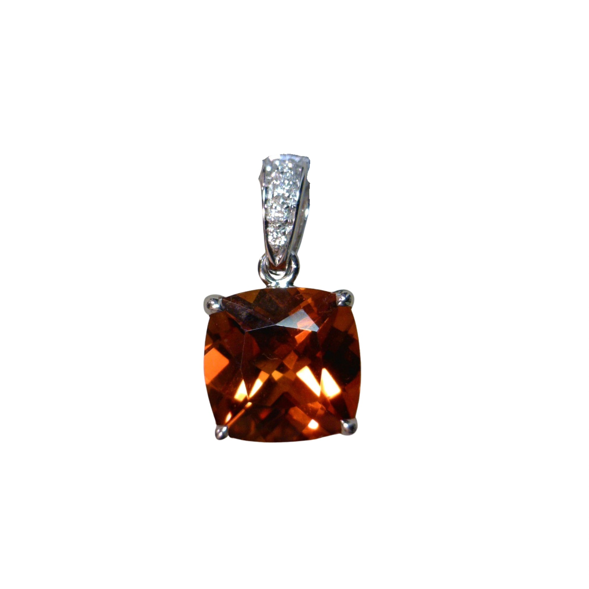 Cushion Citrine Pendant