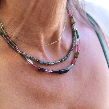 Montana Sapphire Beaded Necklace