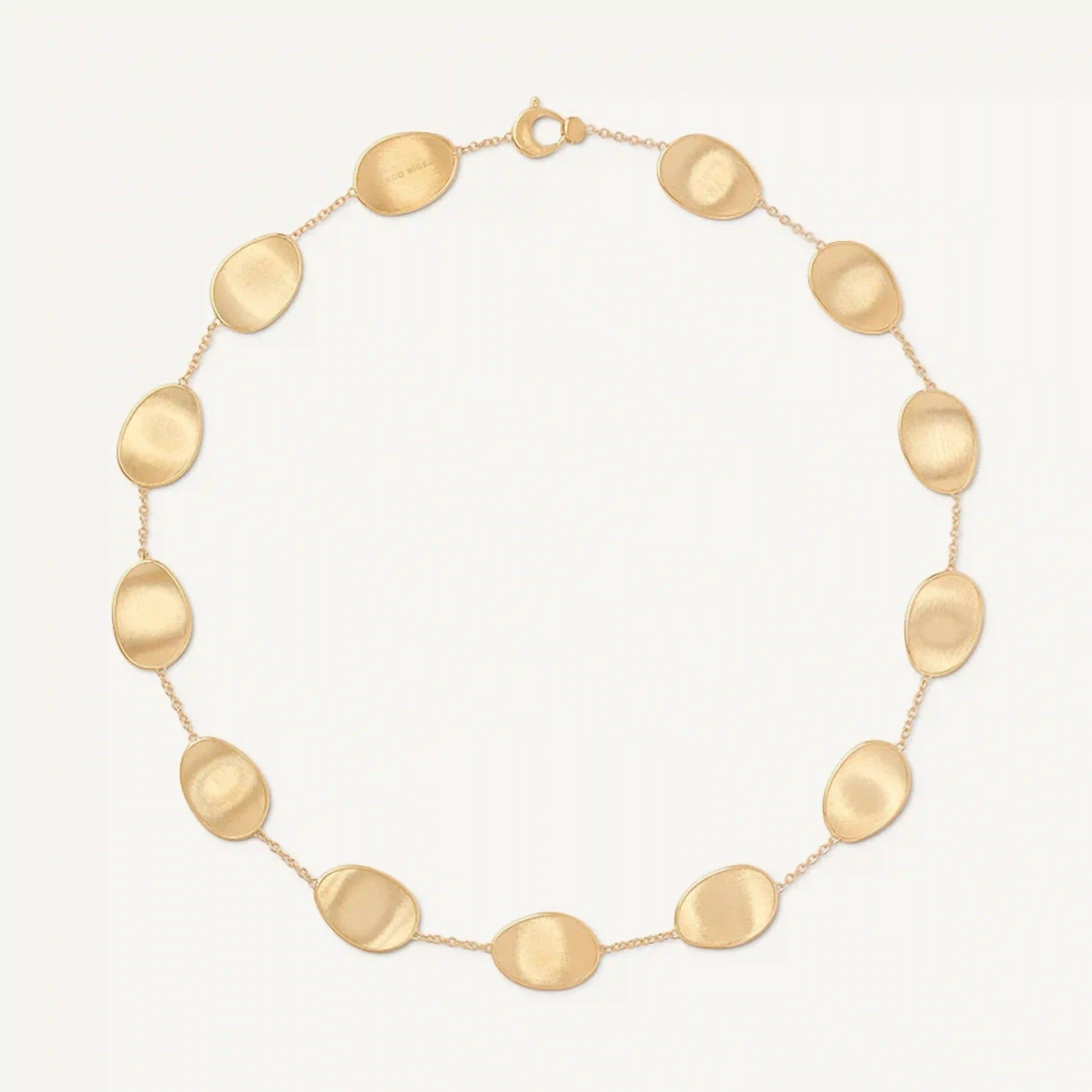  Yellow Gold Single-Strand Petal Necklace