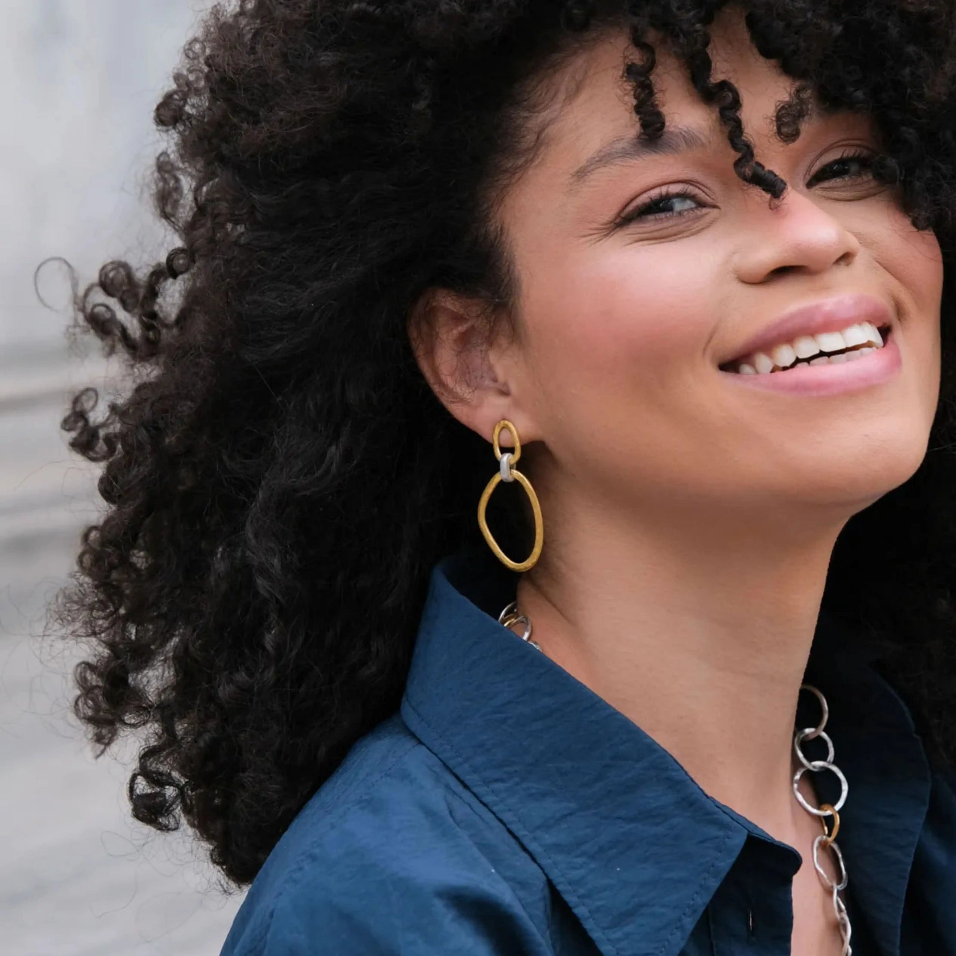 Gold  Reflections Earrings 