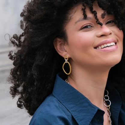 Gold  Reflections Earrings 