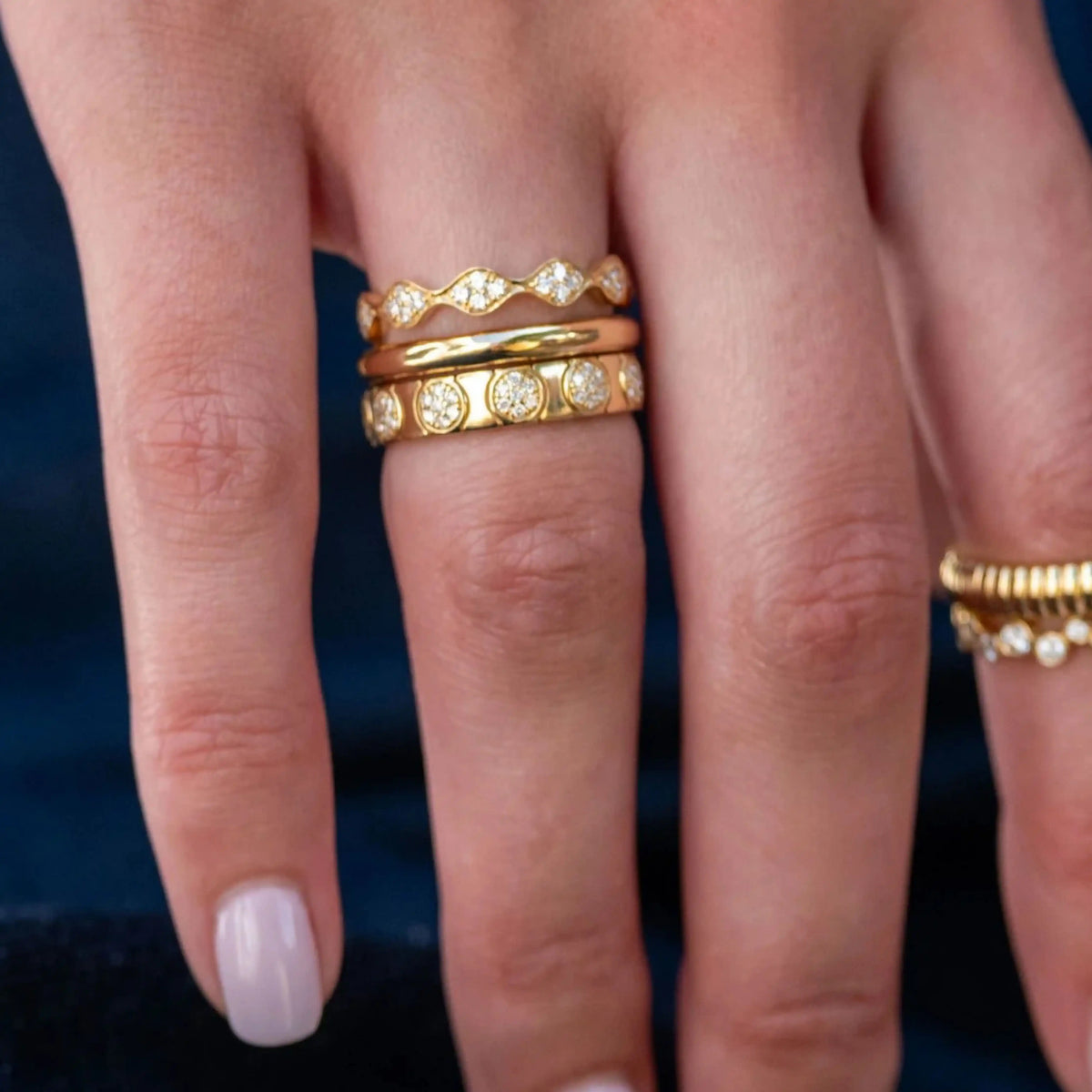 Cleo White Diamond Band