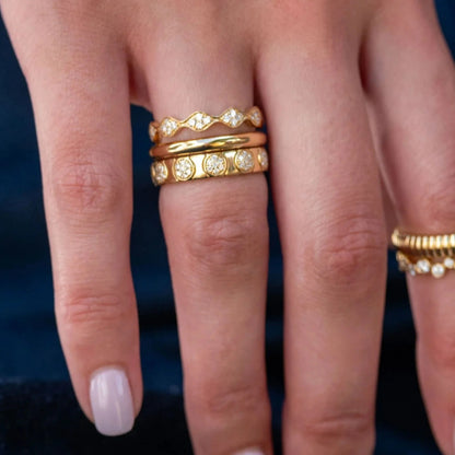 Cleo White Diamond Band