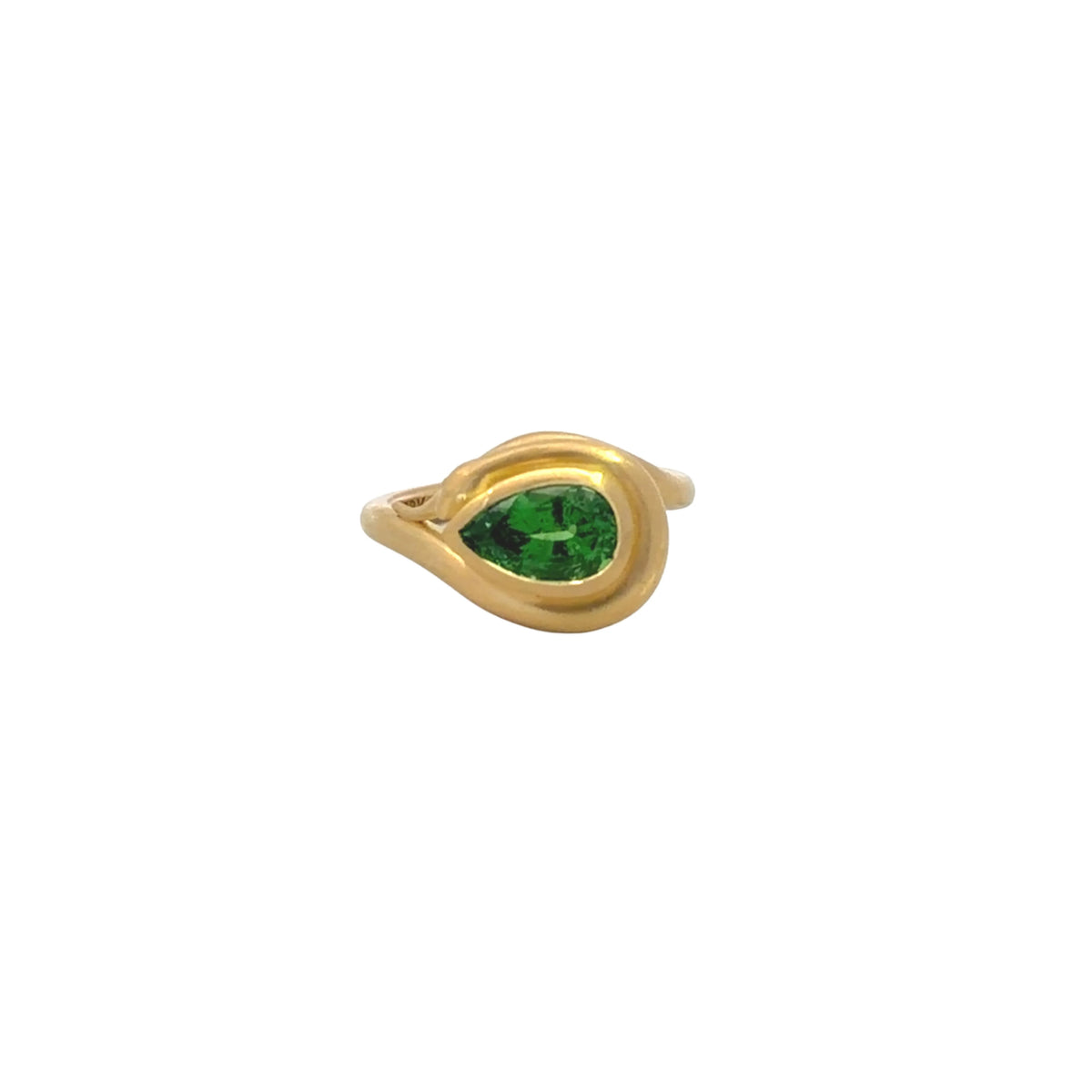 Tsavorite Snake Ring