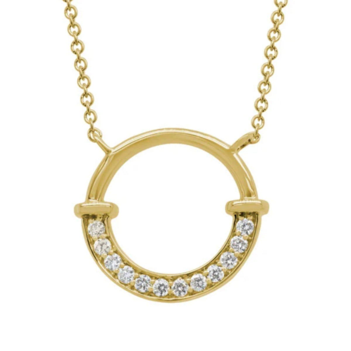 Diamond Circle Pendant 