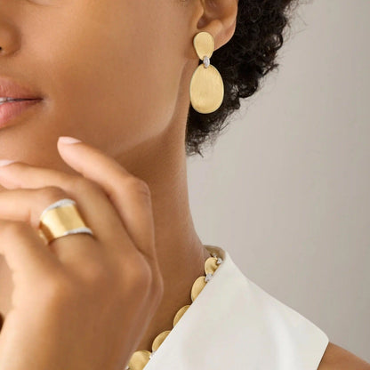 Diamond Lunaria Earrings