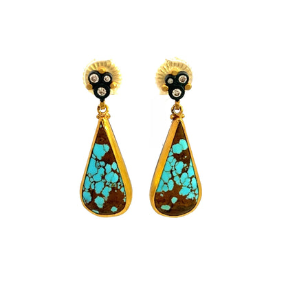 Lika Behar Nature Nevada #8 Turquoise Earrings