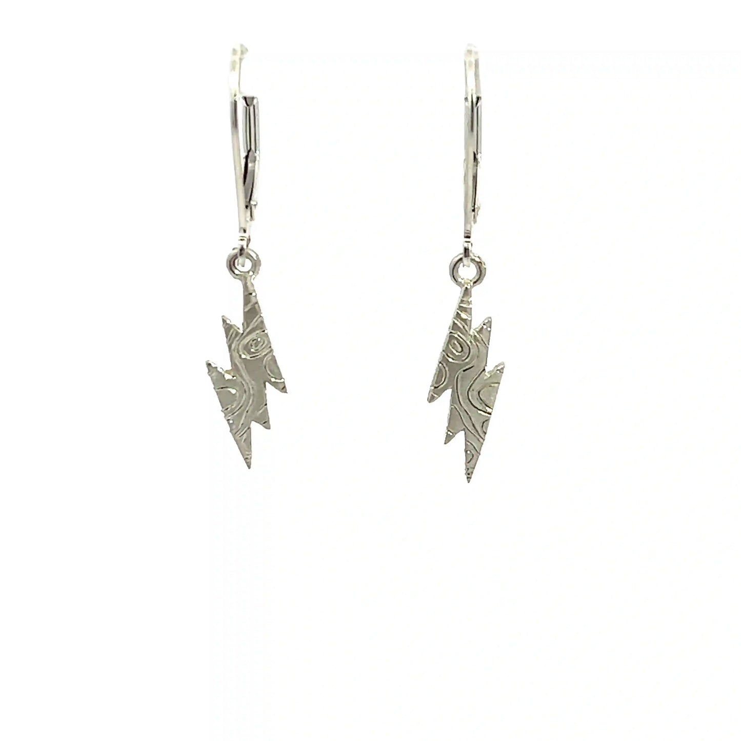 Chasing Jo Lightning Bolt Earrings - Sterling Silver