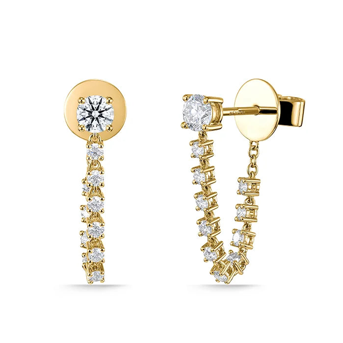 Draped Stiletto Earrings