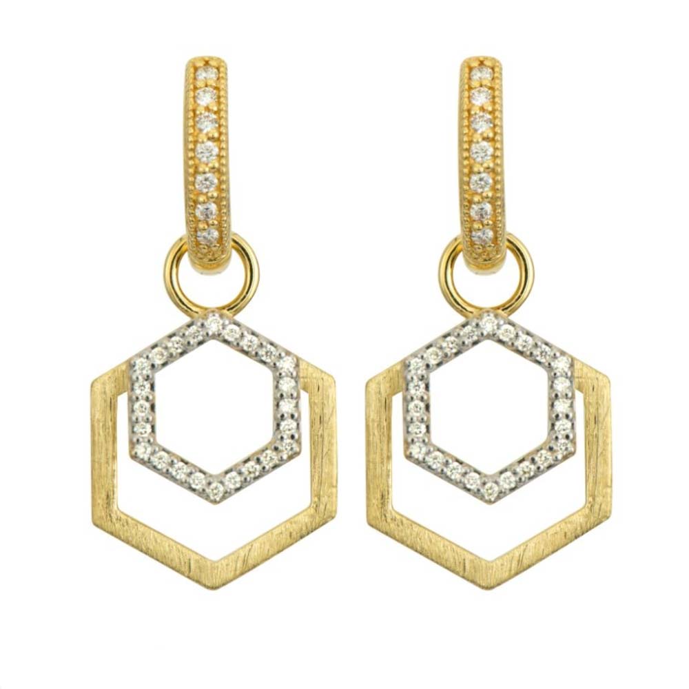 Hexagon Earring Charms