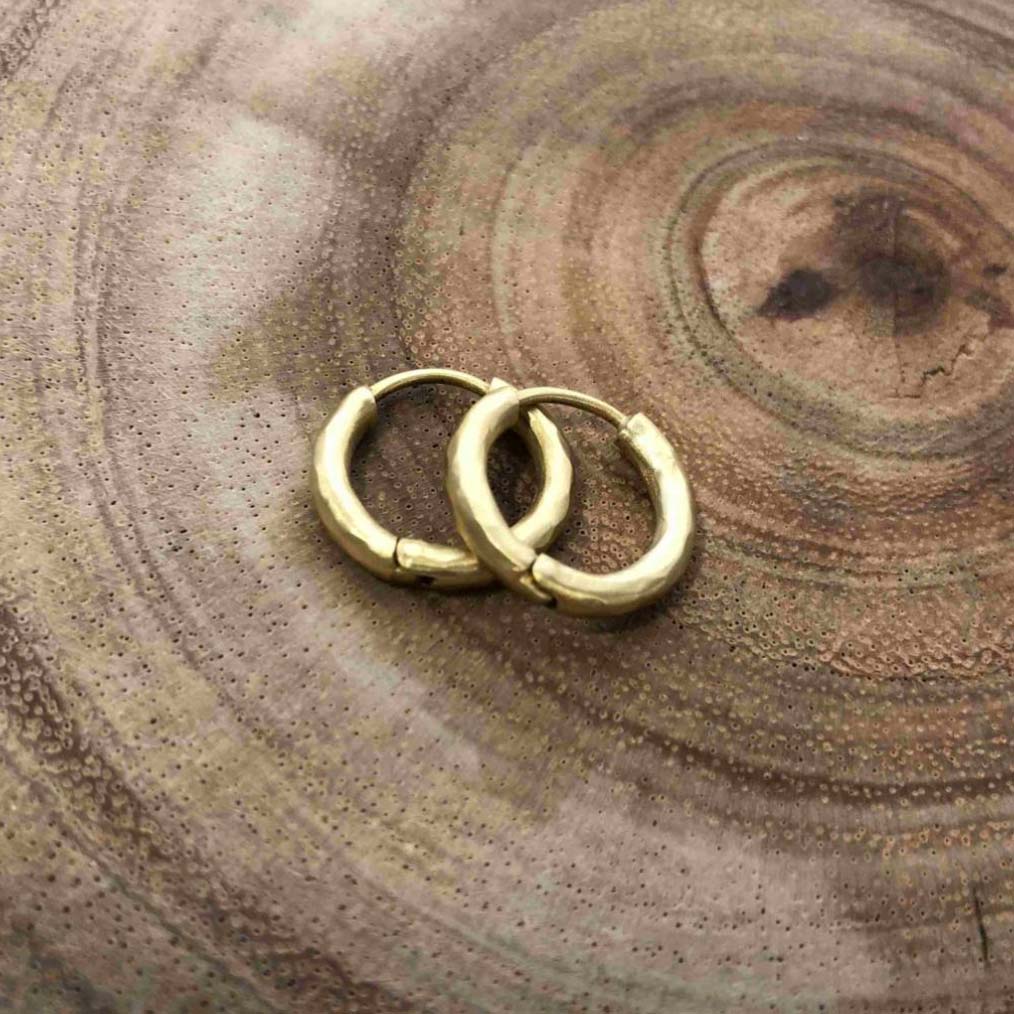 Yellow Gold Hoops