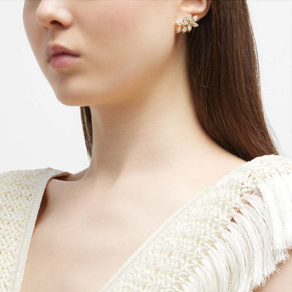 Pear-Shaped Diamond Branch Earrings