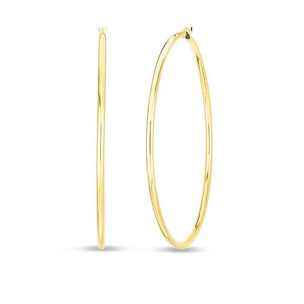 Yellow Gold Hoop Earrings