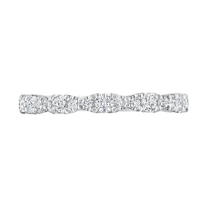 Marquise Shape Design Detail Wedding Band