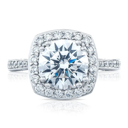 Round Bloom Engagement Ring