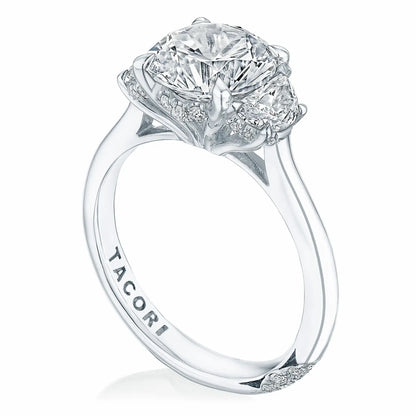  Round 3-Stone Engagement Ring