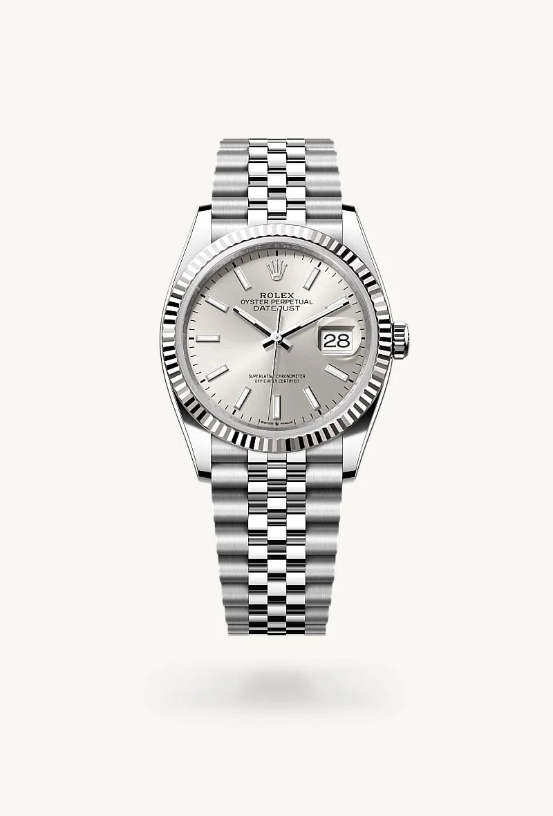 Rolex Datejust in White Rolesor - combination of Oystersteel and white gold, M126234-0013 - Walters & Hogsett