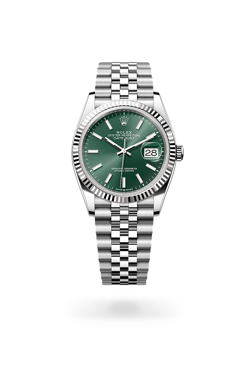 Rolex Datejust in White Rolesor - combination of Oystersteel and white gold, M126234-0051 - Walters & Hogsett