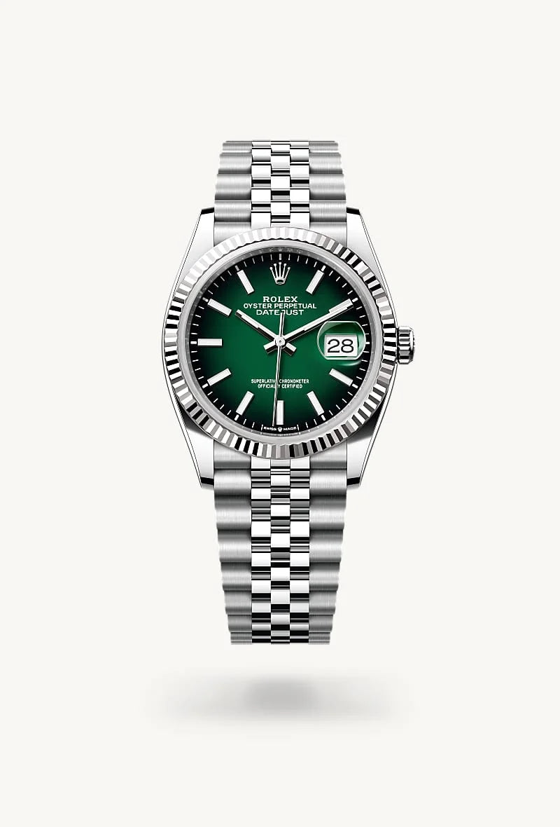 Rolex Datejust in White Rolesor - combination of Oystersteel and white gold, M126234-0059 - Walters & Hogsett