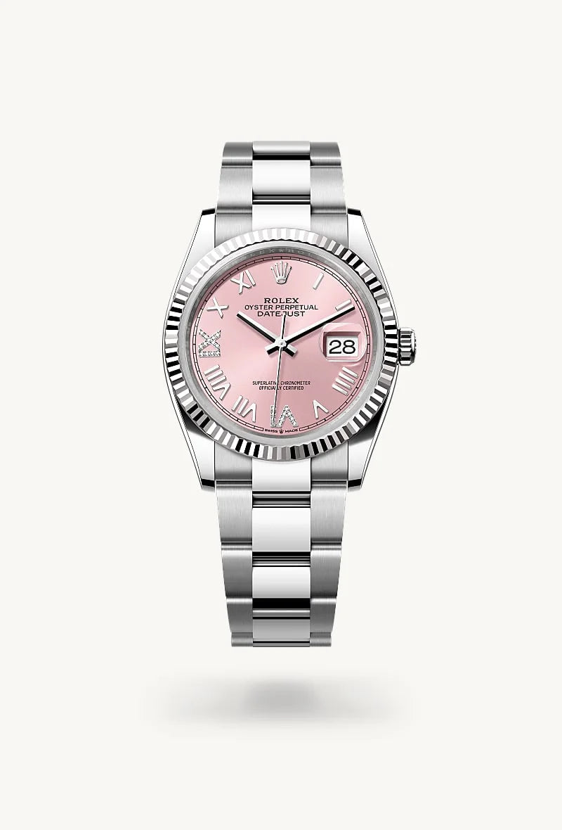 Rolex Datejust in White Rolesor - combination of Oystersteel and white gold, M126234-0066 - Walters & Hogsett