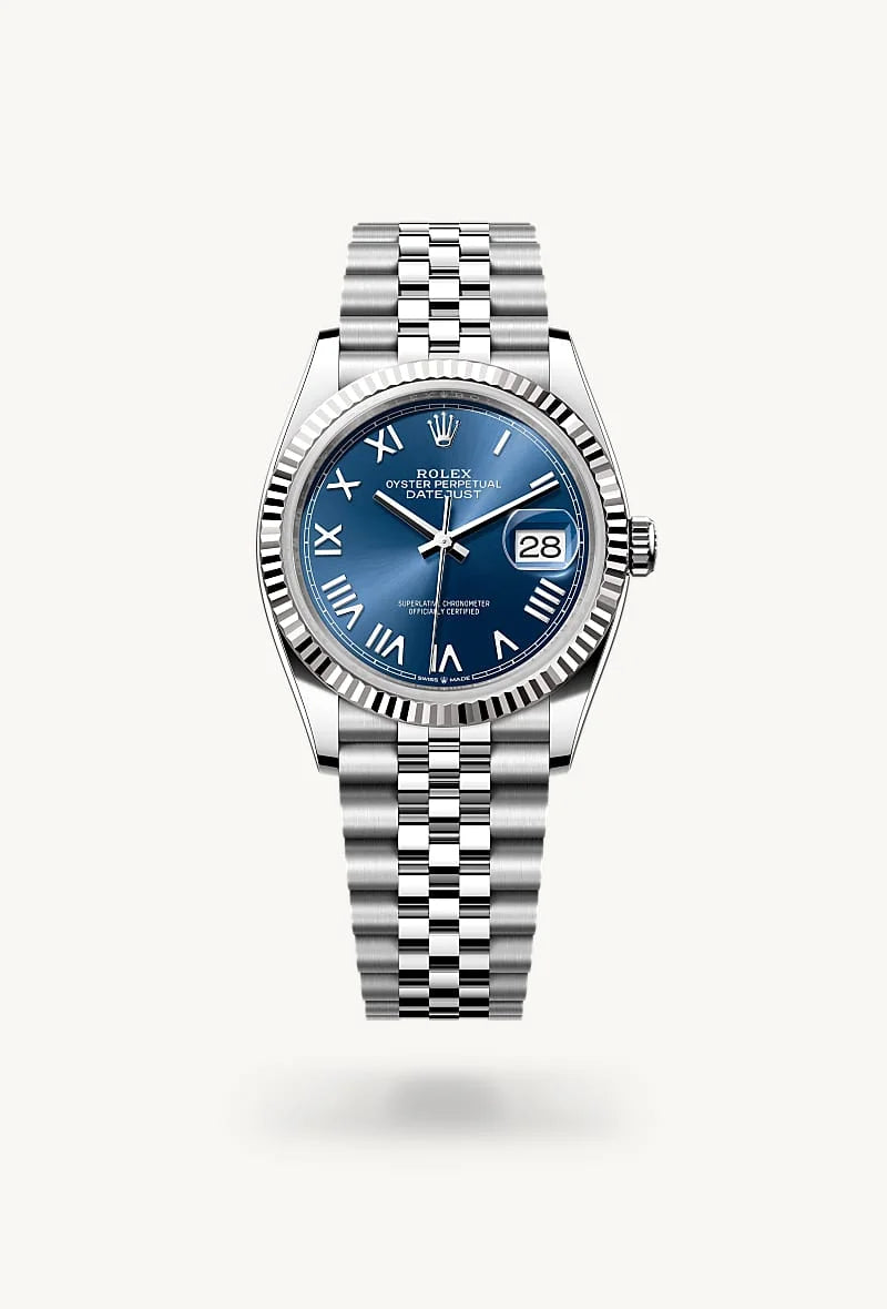 Rolex Datejust in White Rolesor - combination of Oystersteel and white gold, M126234-0069 - Walters & Hogsett