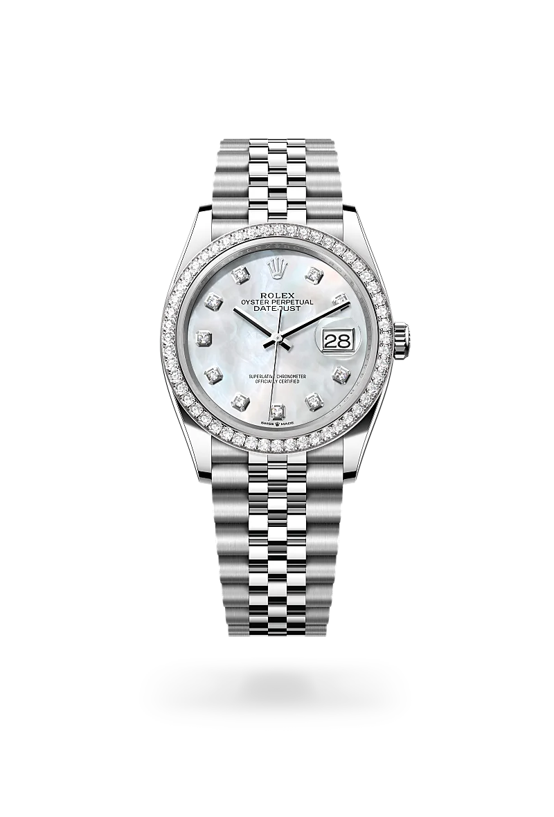 Rolex Datejust in White Rolesor - combination of Oystersteel and white gold, M126284RBR-0011 - Walters & Hogsett