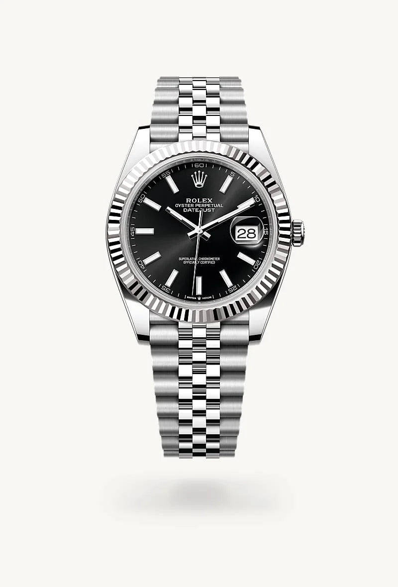 Rolex Datejust in White Rolesor - combination of Oystersteel and white gold, M126334-0018 - Walters & Hogsett