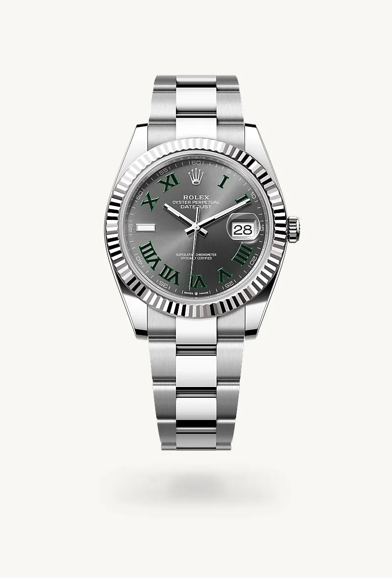 Rolex Datejust in White Rolesor - combination of Oystersteel and white gold, M126334-0021 - Walters & Hogsett