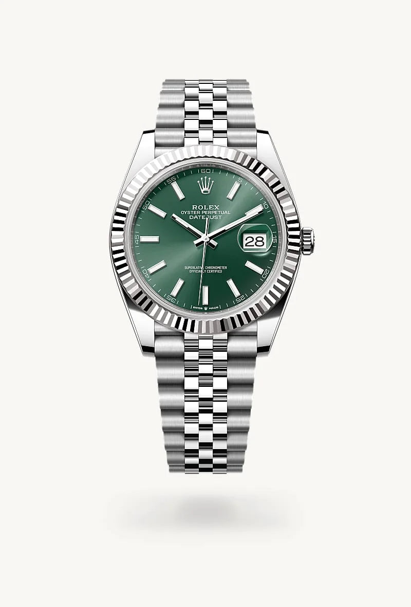 Rolex Datejust in White Rolesor - combination of Oystersteel and white gold, M126334-0028 - Walters & Hogsett