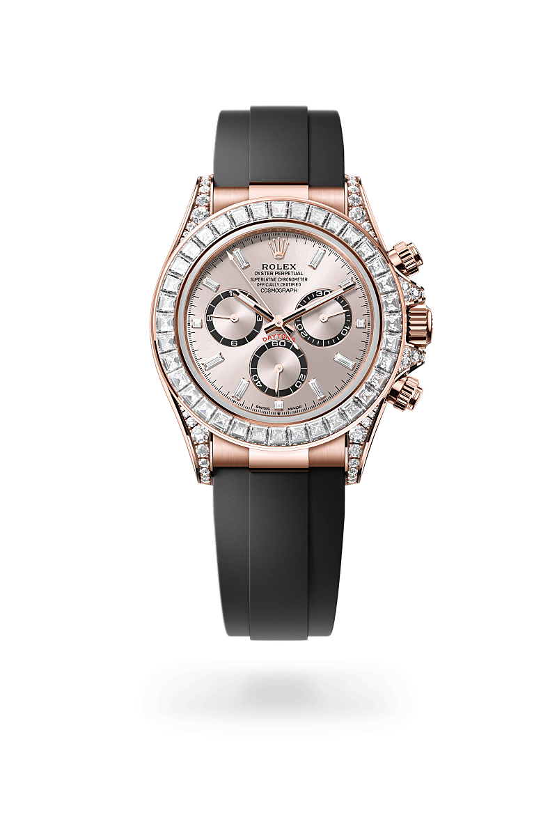 rolex Cosmograph Daytona in 18 kt Everose gold with lugs set with diamonds,  - Walters & Hogsett