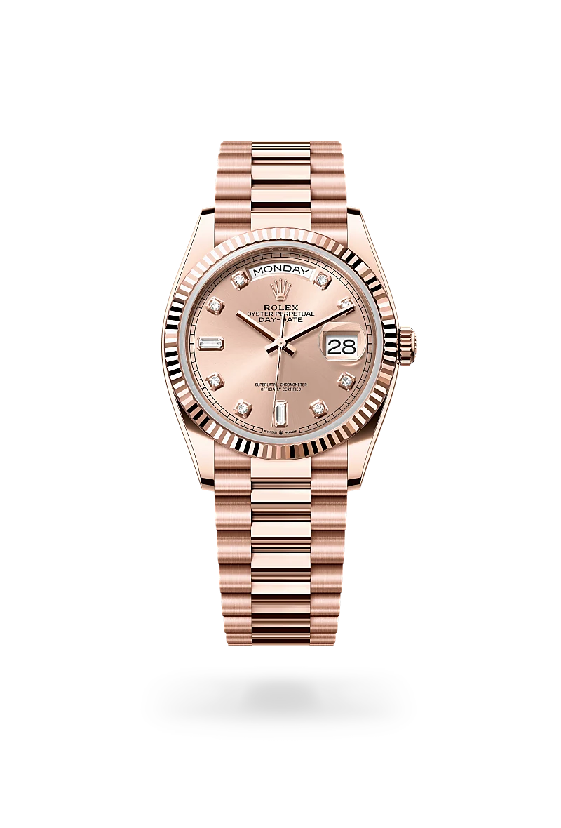 Rolex Day-Date in 18 kt Everose gold, M128235-0009 - Walters & Hogsett