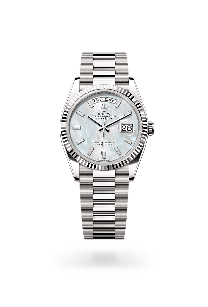 rolex Day-Date in 18 kt white gold,  - Walters & Hogsett