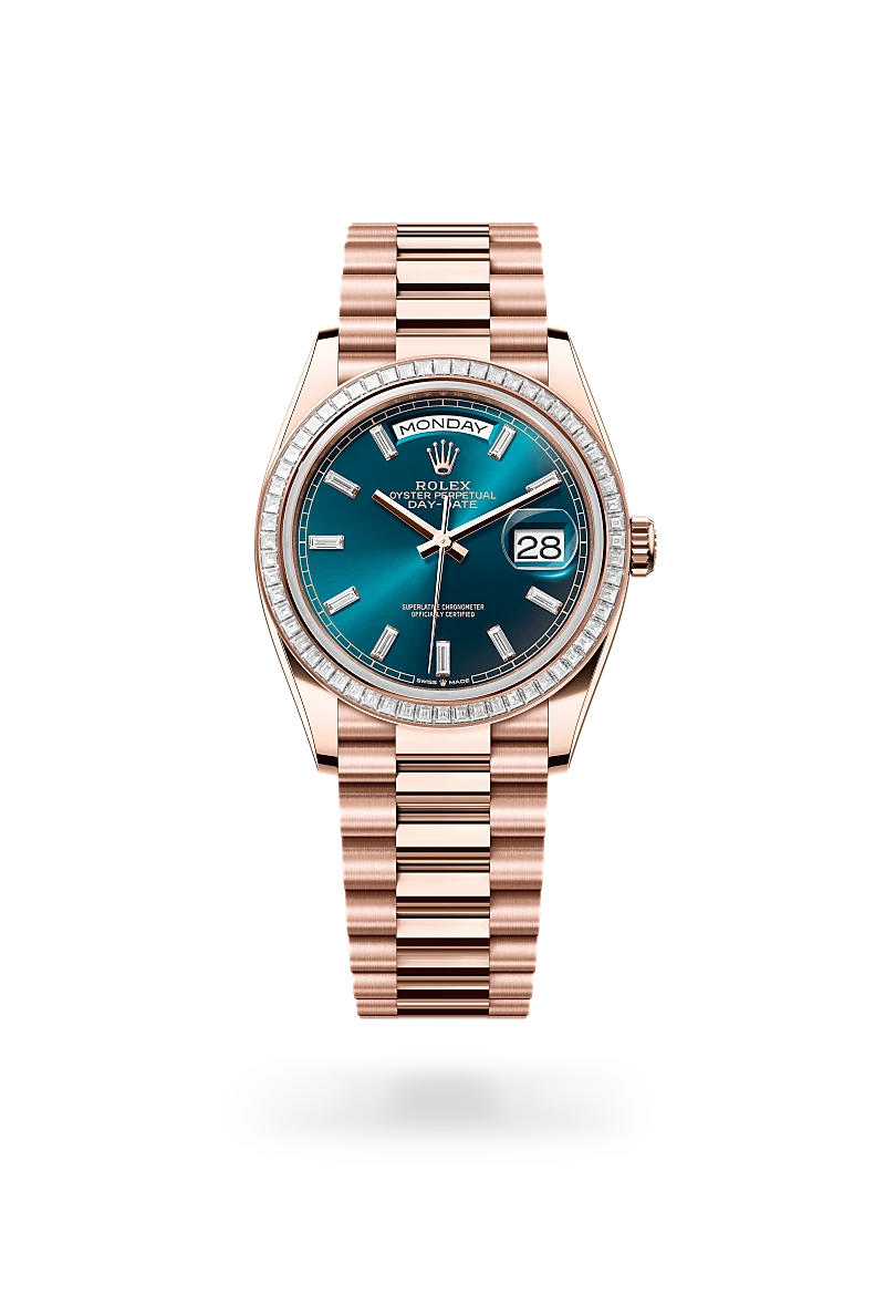 Rolex Day-Date in 18 kt Everose gold, M128395TBR-0032 - Walters & Hogsett