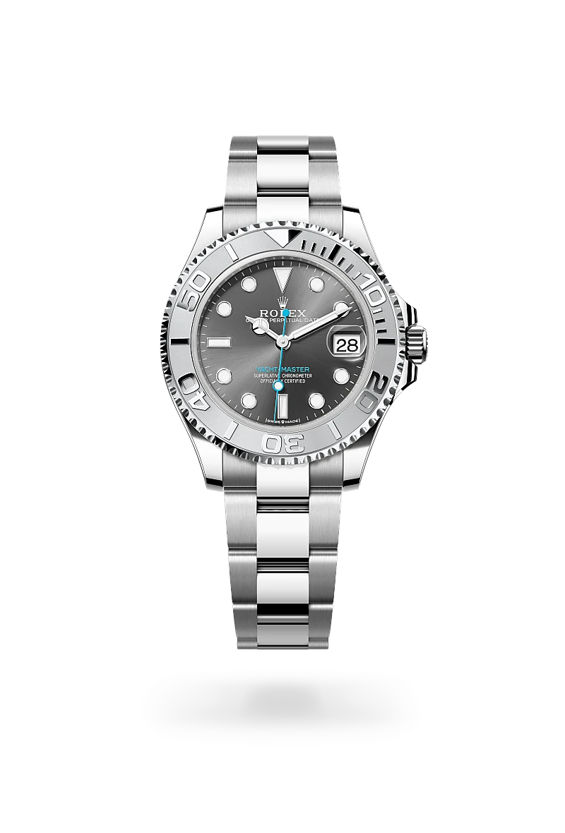 Rolex Yacht-Master in Rolesium - combination of Oystersteel and platinum, M268622-0002 - Walters & Hogsett