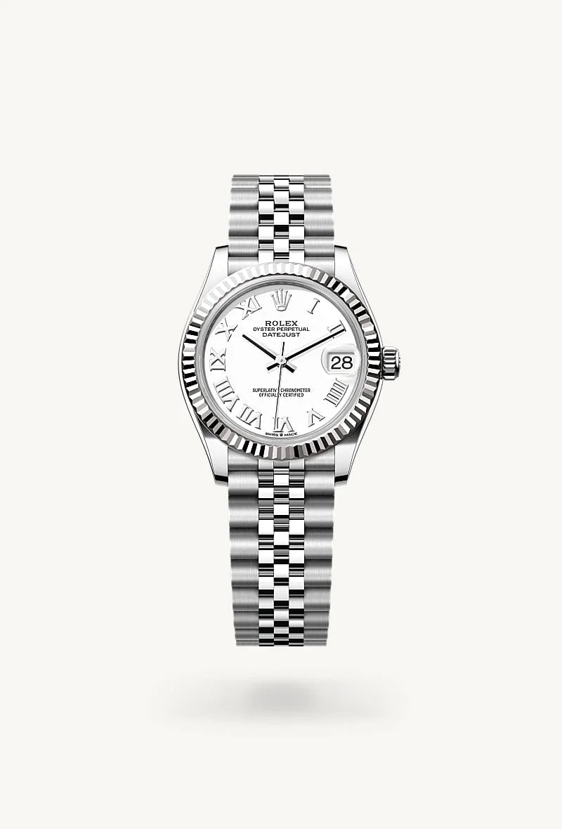 Rolex Datejust in White Rolesor - combination of Oystersteel and white gold, M278274-0010 - Walters & Hogsett
