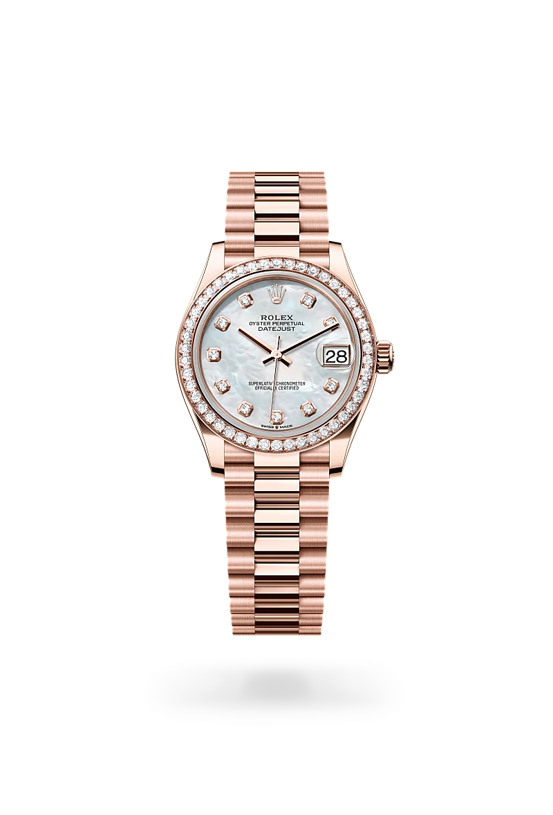 Rolex Datejust in 18 kt Everose gold, M278285RBR-0005 - Walters & Hogsett