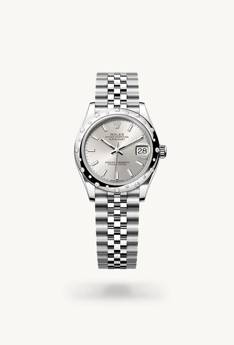 Rolex Datejust in White Rolesor - combination of Oystersteel and white gold, M278344RBR-0014 - Walters & Hogsett
