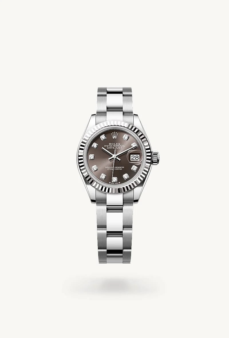 Rolex Lady-Datejust in White Rolesor - combination of Oystersteel and white gold, M279174-0016 - Walters & Hogsett
