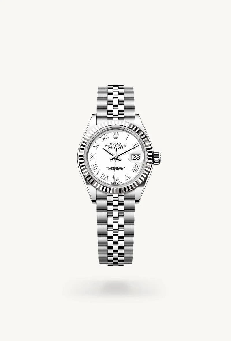 Rolex Lady-Datejust in White Rolesor - combination of Oystersteel and white gold, M279174-0019 - Walters & Hogsett
