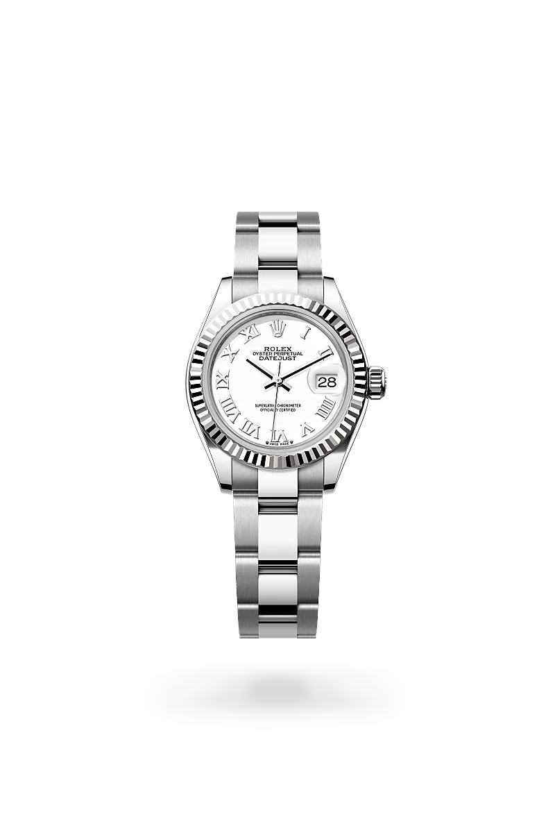 Rolex Lady-Datejust in White Rolesor - combination of Oystersteel and white gold, M279174-0020 - Walters & Hogsett