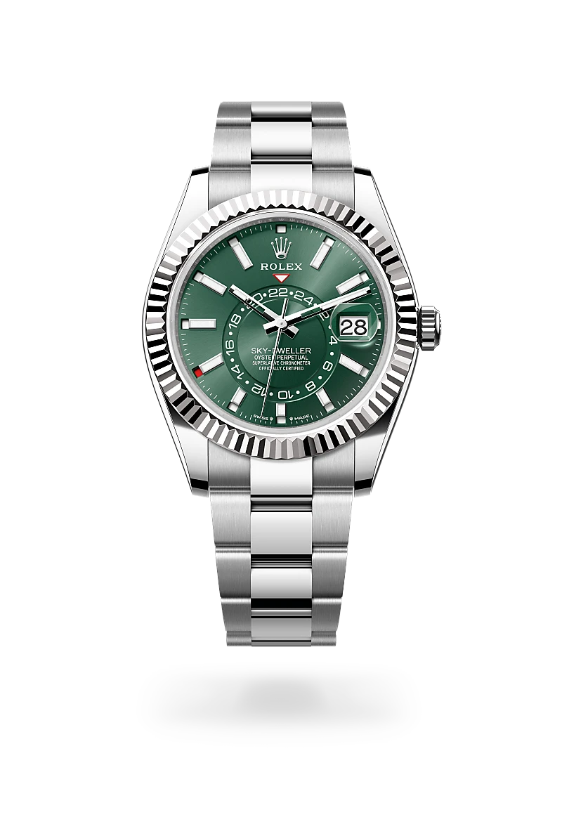 Rolex Sky-Dweller in White Rolesor - combination of Oystersteel and white gold, M336934-0001 - Walters & Hogsett